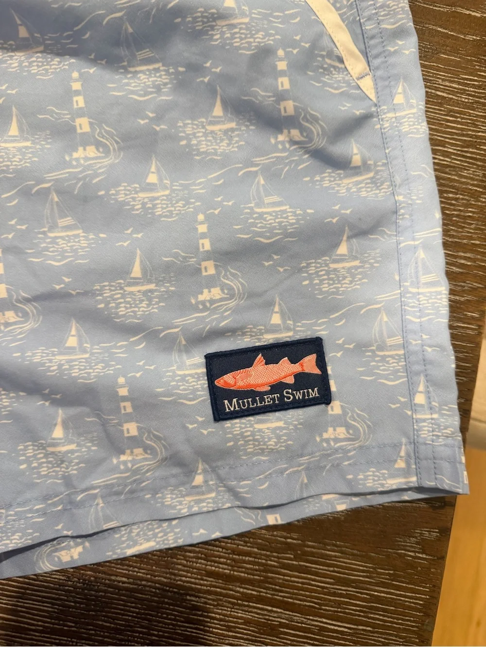 Sailboat swim trunks